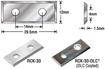 Amana Tool - RCK-30 Solid Carbide 4 Cutting Edges Insert Knife MDF, Chipboard, Solid Surfa