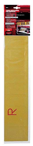 Grafilandia GFD - Targa ripetitrice per rimorchi e carrelli appendice, corredata di Lettere e Numeri Adesivi Personalizzati da Applicare sulla Targa- 48x11cm - Made in Italy
