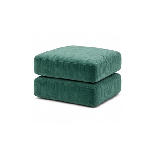 Image of Namdev Art's Velvet Sofa Cushion 21x22x5 Inch | High Density 32 Foam Seat Cushion | Soft & Comfortable Sofa Gaddi with Zip Cover | Multipurpose Cushion for Sofa Chair (Green)