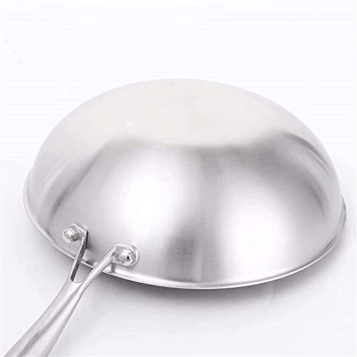 Wok de acero inoxidable antiadherente 34 cm miniatura 3