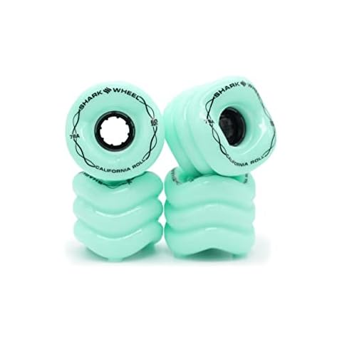 Shark Wheel Seafoam California Roll-Skateboard-Räder, 60 mm, 78 A Cover