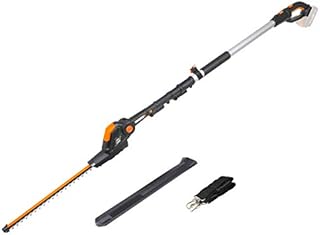 WORX WG252E.9 Akumulatorowe Teleskopowe Nożyce do Żywopłotu, Szerokość Cięcia 45 cm, 10-Pozycyjna Regulowana Rączka do Wysokości 3.2 m, Kompatybilne z Powershare, bez Akumulatora i Ładowarki