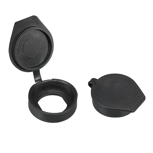 PATIKIL 22mm Door Lock Dust Cover, 6 Pack PE Plastic Waterproof Keys Panel Cam Lock Dust Cover Caps for 22mm Cam Lock, Black - Image 4