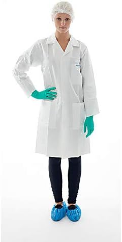 Lab Coat, Anti-Static, Collar, 3 Pockets, Non-Sterile, S