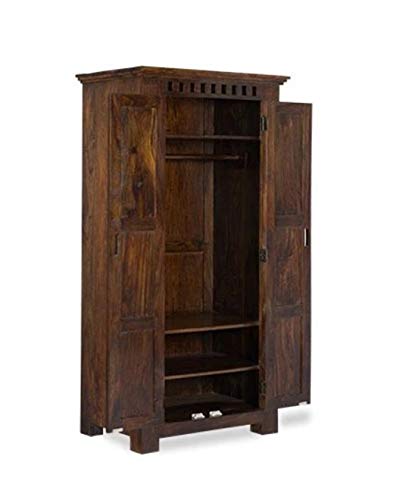 Image of Sheesham Solid Wood Furniture Kuber Wardrobe for Bedroom