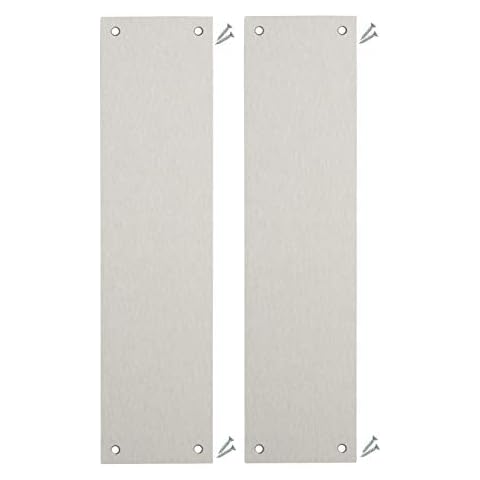 Satin Stainless Steel Push Plates Pack of 2 Cover