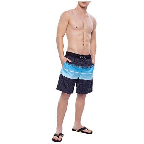 Rokka&Rolla Men's Swim Trunks Quick Dry Board Shorts Bathing Suit with Mesh Lining3
