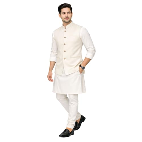 Image of DesignerBin Men's Nehru jacket Waistcoat, Modi Jacket with Beautiful Color