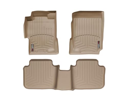 WeatherTech Custom Fit FloorLiners for Honda Accord - 1st & 2nd Row (45060-1-2), Tan