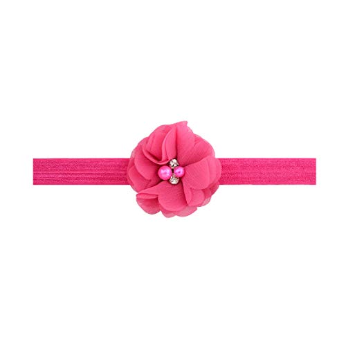 Willingtee 20Colors 2" Glitter Flowers Headbands Baby Girls Headbands Flowers Soft Hair Band Headwear Hair Accessory For Baby Girls Newborns Infants Toddler And Kids #TOP6