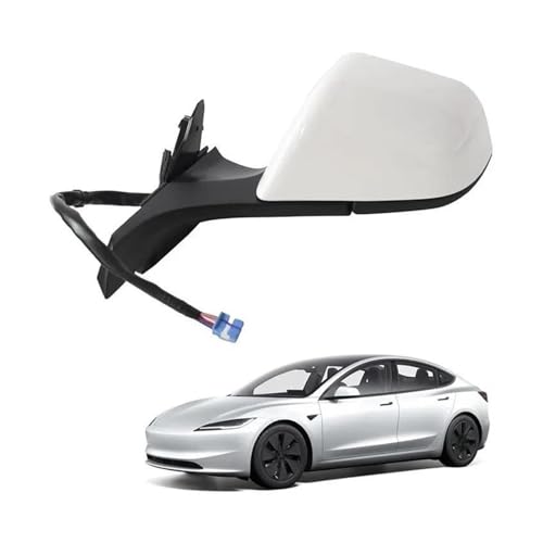 Rétroviseur voiture électrique Tesla Model 3 2017-2023 bloc complet blanc droit 13 broches - 5