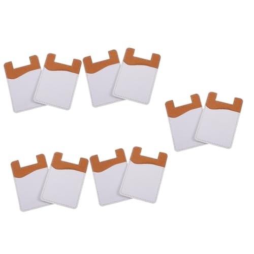 10 Pezzi tasca appiccicosa portatile compatibili soldi porta carte per telefono di credito per cellulare manica del portafoglio borse per di pu