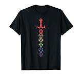 Nerdy Dice Set Collector Sword LGBT Pride D20 T-Shirt T-Shirt