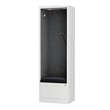 Jan Nowak Armadio Acustico con Seduta Mobile fonoassorbente per Ufficio Scuola Open Space 185 x 60 x 40 cm Cabina silenziosa Pannelli Pet Porta USB C cassetto Gancio Zona concentrazione