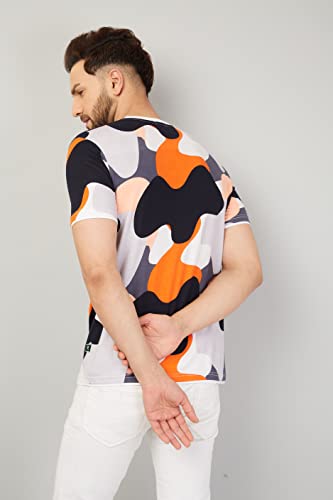 Image of Diversify Men's Cotton Round Neck Half Sleeve Regular Fit Printed T-Shirt