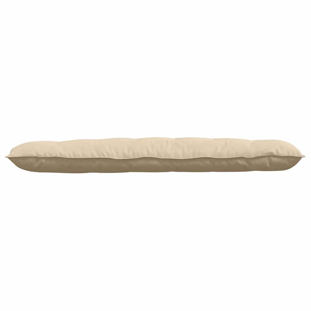 Cuscino per lo schienale Crema 160 x 50 cm Tessuto in microfibra