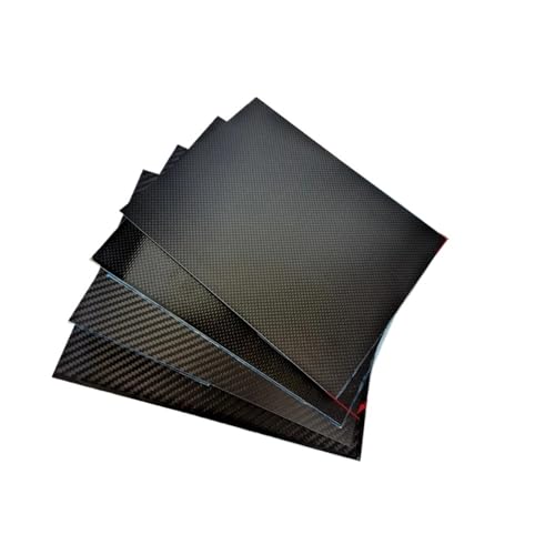 1pcs 3K Carbon Fiber Plate 200x250mm Carbon Board 1mm 2mm 3mm 4mm 5mm Thickness Carbon Fiber Material for RC UAV/Toys 3k Carbon Fiber(0.5mm Twill Matte)