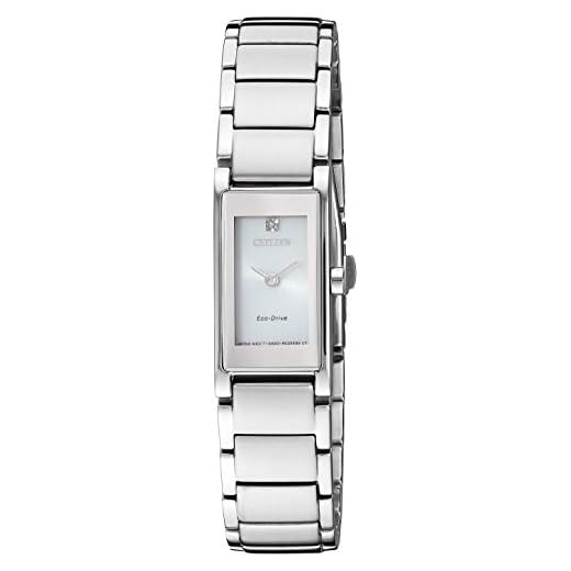 Citizen Women's Eco-Drive Japanese-Quartz Stainless-Steel Strap, Silver Casual Watch (Model: EG7050-54A)