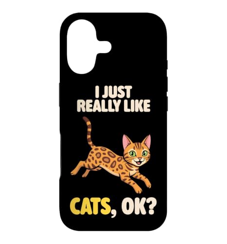 I Just Really Like Cats Ok �������D�� ���킢���x���K�� �X�}�z�P�[�X iPhone 17 �p