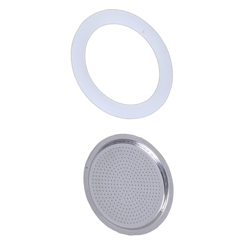 Avejjbaey Piezas de repuesto para máquina de café, filtro de acero inoxidable y juntas de silicona flexibles, máquina de café espresso