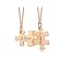 2pcs puzzle-rose gold-personalized