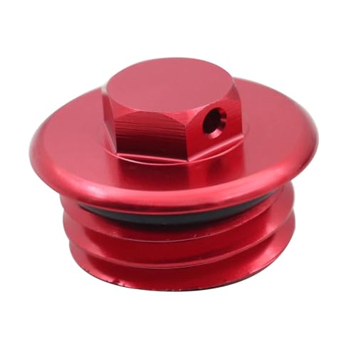 Tapón rosca llenado aceite rojo compatible con motos de cross SXF, XC y XCW