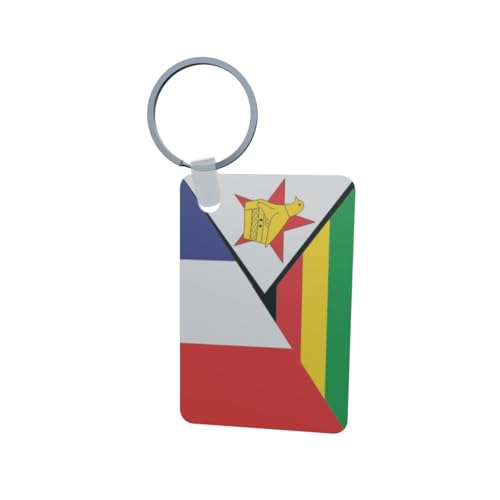 U24 Porte-clés Zimbabwe France Aluminium 50 x 47 mm