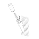 EGLO LED Außen-Wandlampe Helsinki, 1 flammige Außenleuchte, Wandleuchte aus Edelstahl in Silber und Kunststoff in Weiß, E27 Fassung, IP44