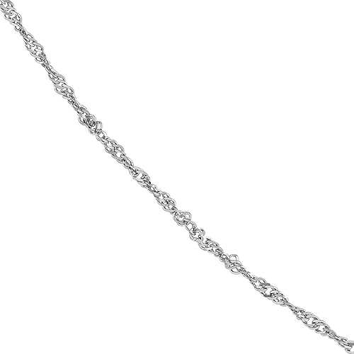 Chaîne Singapour argent 925 cadeau idéal fermoir mousqueton