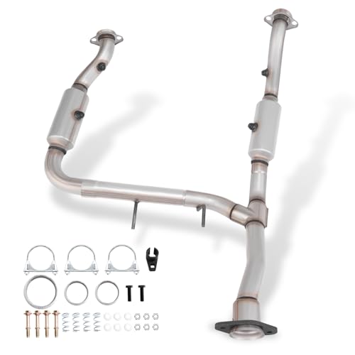 High Flow Catalytic Converter Kit Compatible with 2015 2016 2017 2018 2019 2020 F-150 2.7L V6 Turbocharged engine，Replace# 645770 645167 EPA Compliant