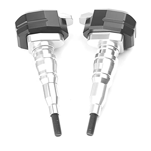 Für Aprilia MANA 850 GT 2009-2015 Motorrad Fallschutz Slider Verkleidungsschutz Anti Crash Pad Protector Zubehör Anti-Herbstrahmen-Schieberegler (Farbe : Silver)