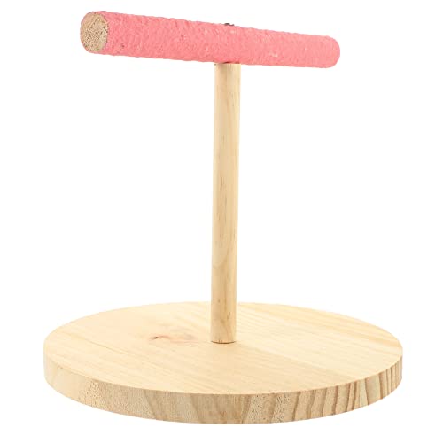 GALPADA Natural Bird Perch Stand for Parrots Sturdy Parakeet Play Stand Training Platform for Birds Create Joyful Atmosphere Your Home