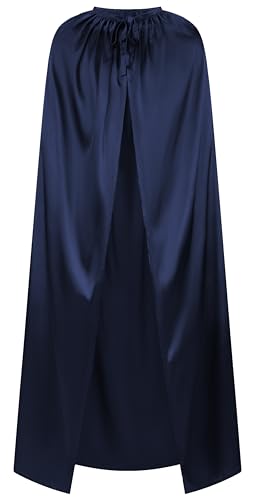 Unisex Full Length Cape Cloak Halloween Witch Vampire Wizard Knight Robe Cosplay Costume for Women Men