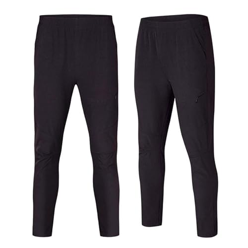 Men's Sport Pants Elastic Waistband Breathable Workout Pant Casual Slim Fit Fall Outfit Running Trousers with Pocket