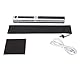 Dpofirs Tragbarer Scanner für PC, Fotoscanner für A4-Dokumente, Bilder, Seiten, Texte in 900 DPI, Flachscan-Handscanner für Unternehmen(Silber schwarz)
