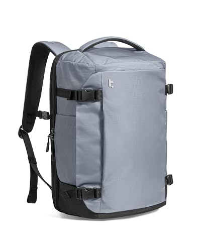 tomtoc Mochila de Viaje 40L, Mochila Viaje Cabina Avion TSA, Mochila Equipaje de Mano Impermeable, Business Travel Backpack Ligera para Portátil 17,3' Hombre Mujer, Grande Weekender Travel Backpack