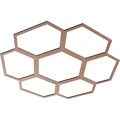 Image of Ekena Millwork 32 inchOD x 11 1 /4 inchID x 3 /8 inchT Florin Wood Fretwork Pierced Ceiling Medallion, Wood (Paint Grade)