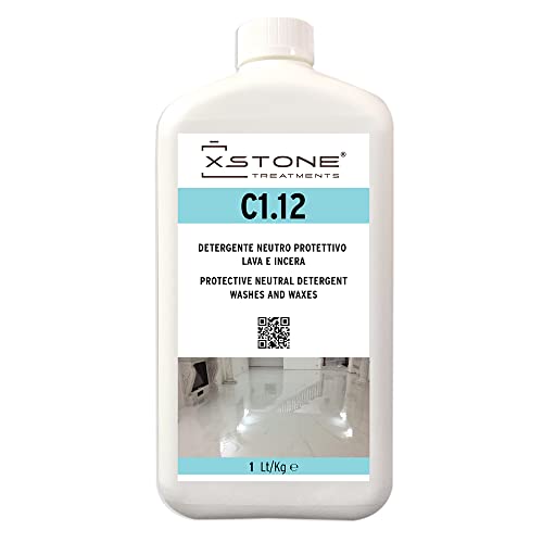 Detergente LAVA, LUCIDA E PROTEGGE per superfici lucide in pietra naturale. Rinnova il lucido su pavimenti cerati. 1 Litro