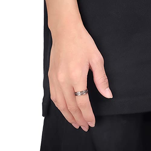 Biomag Copper Rings For Women Men, Magnetic Therapy Ring For Lymphatic Drainage,Adjustable Thumb Finger Ring Jewelry Gift (Set Of 4) #TOP4