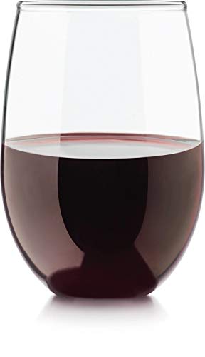Circleware Stemless Wine Glasses Limited Edition Set Of 4, 4 Count (Pack Of 1), Clear #TOP1