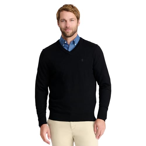 IZOD Men's Premium Essentials Solid V-Neck Sweater
