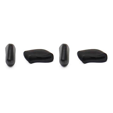 PapaViva Replacement Nose Pads Pieces Nosepads for Oakley Flak Jacket/Flak 2.0/Fast Jacket/Half Jacket/Si Speed Jacket - Black Cover