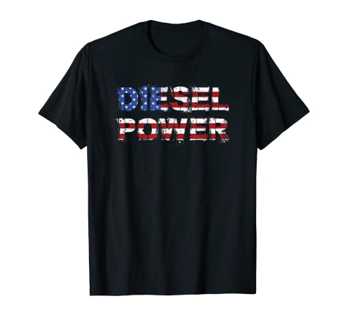 American Diesel Power Design Diesel Life Roll Carbón USA Camiseta