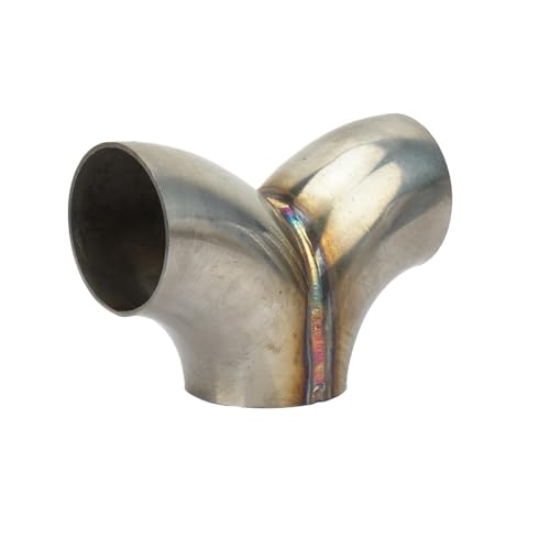 Silenciador de coche conector universal escape en Y acero de 76mm