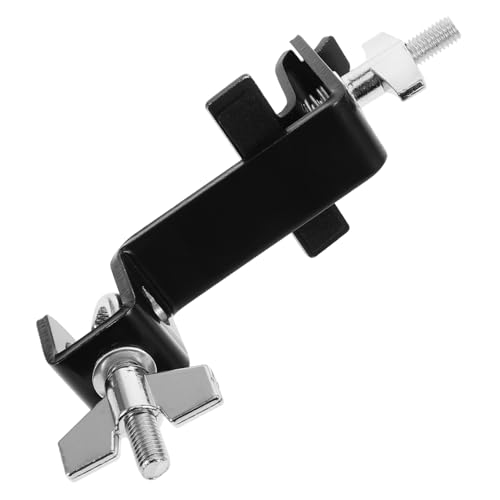 ULDIGI Musical Cowbell Mounting Bracket Drum Cowbell Clamp Metal Holder Extension Clip for Bass Drum and Set