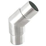 Edelstahl Rohrverbinder 135° Ø 42,4 mm Handlauf Geländer Eckverbinder