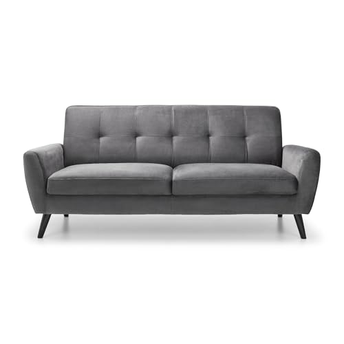 Julian Bowen Monza 3-Sitzer-Sofa, Dunkelgrau
