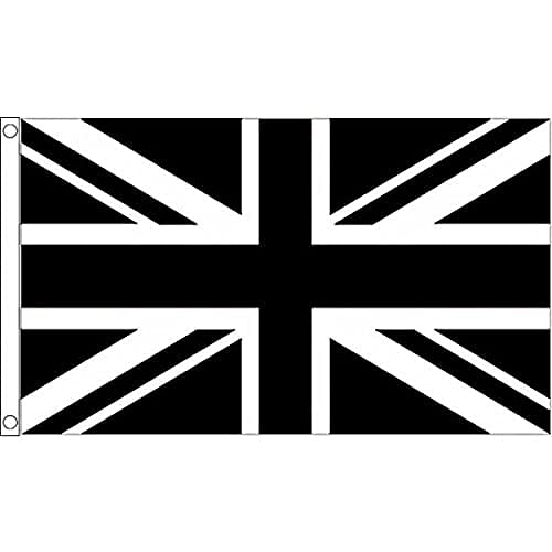 AZ FLAG, Union Jack Black Flag, 2x3 Ft, 100D Polyester United Kindgom Banner with Two Metal Grommets, Fade Resistant