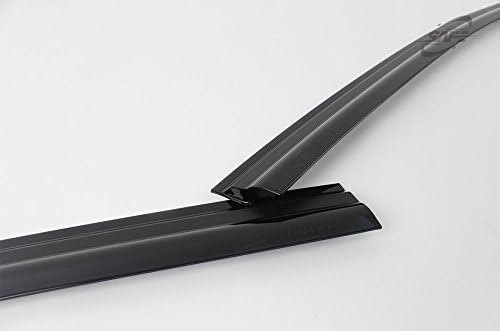 Smoke Tinted Black Side Window Weather Deflector Sun Rain Guard Visors 4pcs for 2018 2019 Hyundai Elantra GT N Line