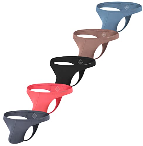 ZONBAILON Men's G String Low Rise Thong Underwear T Back